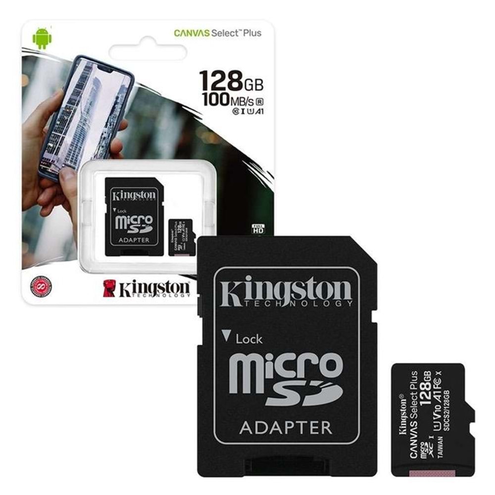 KINGSTON 128 GB MICRO SD SELECT PLUS