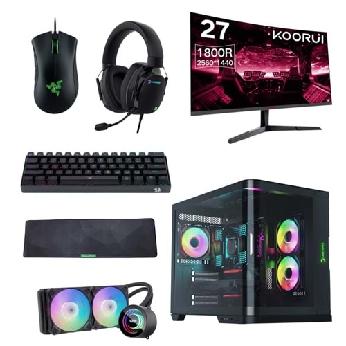 LANSMAN GAMING BUNDLE AMD RYZEN7-9700X 32 GB DDR5 RAM 16GB RTX5070Ti 1TB SSD 850W
