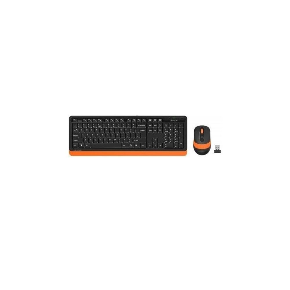 A4 TECH KABLOSUZ KLAVYE MOUSE FG1010 TURUNCU