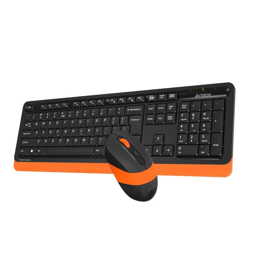 A4 TECH KABLOSUZ KLAVYE MOUSE FG1010 TURUNCU