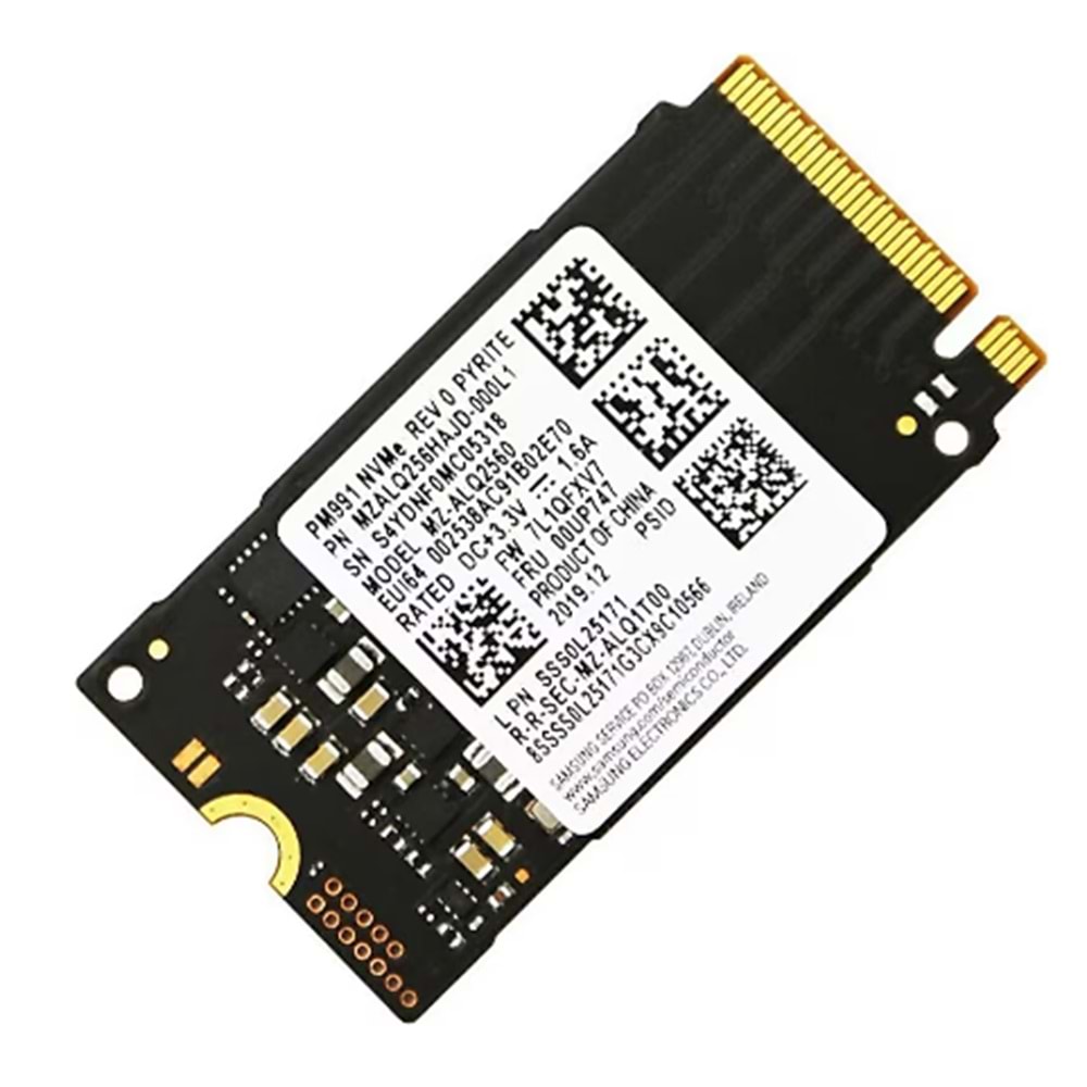 SAMSUNG 256GB M.2 NVME SSD