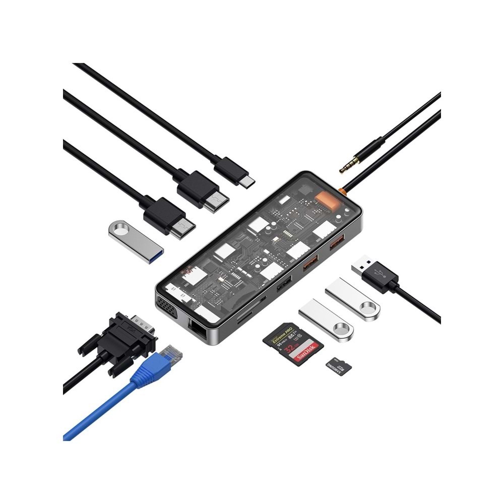 WIWU CB012 12in1 TYPE-C HUB