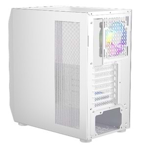 1 ST PLAYER ARIYA AY7 BEYAZ 650W 80+ ARGB 4X12CM FAN TEMPERLI CAM MESH USB 3.0 ATX KASA