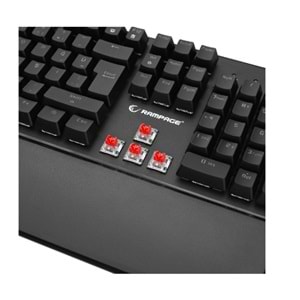 RAMPAGE KB-R86 UMBRA RED SWITCH MECHANICAL KEYBOARD