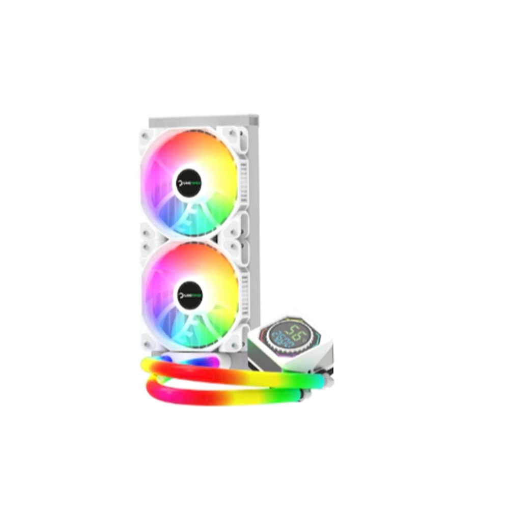 GAMEPOWER SKADI SQUARE BEYAZ 240 A-RGB SIVI SOĞUTUCU